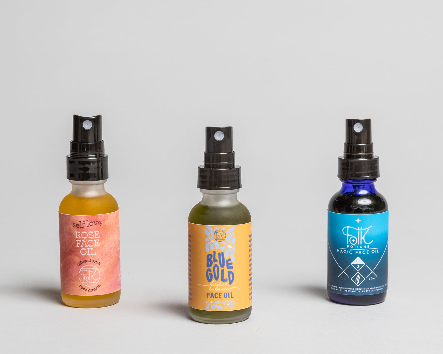 face, body & hair oils