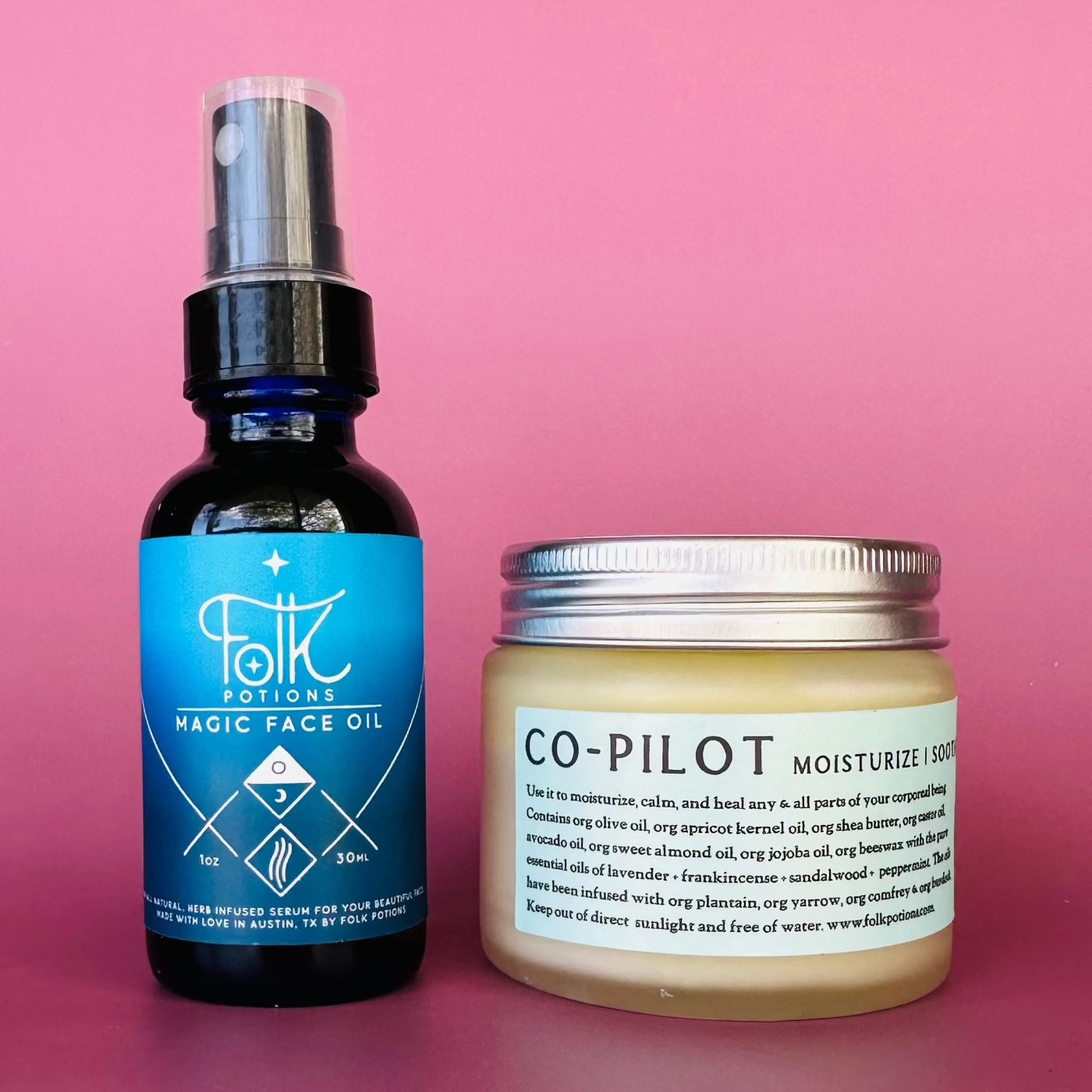 ハッチface oil Co-Pilot Balm + Magic Face Oil – Folk Potions